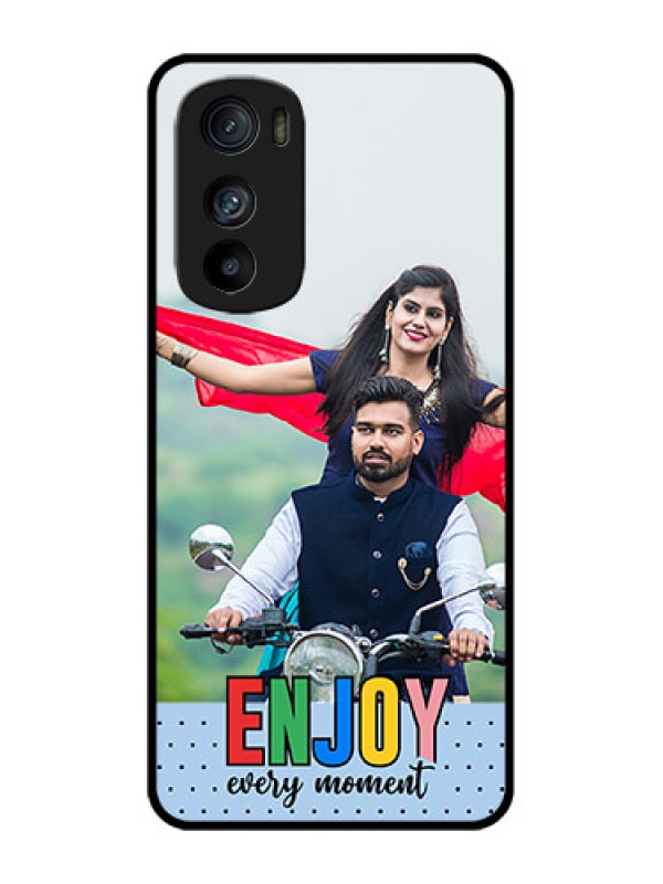 Custom Motorola Edge 30 Custom Metal Phone Case - Enjoy Every Moment Design