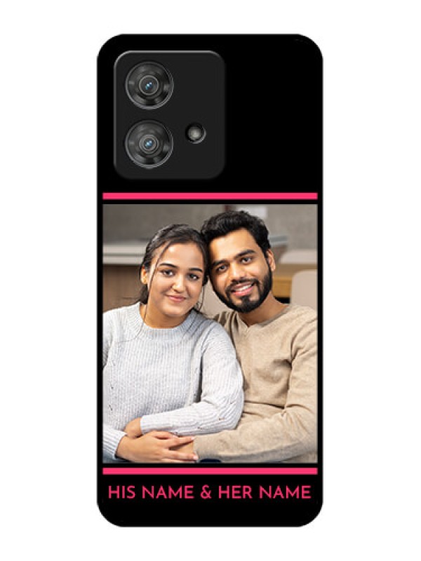 Custom Motorola Edge 40 Neo Custom Metal Phone CaseWith Add Text Design