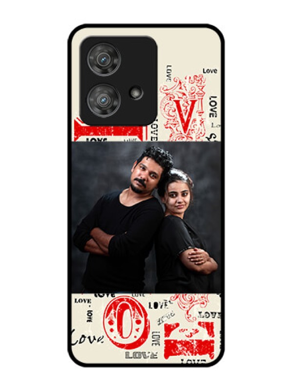 Custom Motorola Edge 40 Neo Custom Metal Phone CaseTrendy Love Design Case