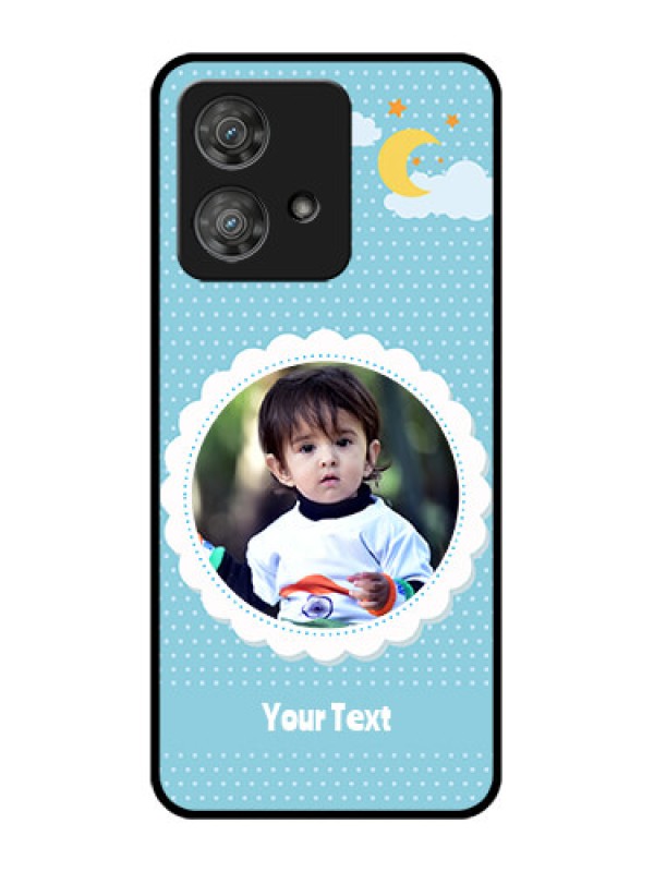 Custom Motorola Edge 40 Neo Custom Metal Phone CaseViolet Pattern Design