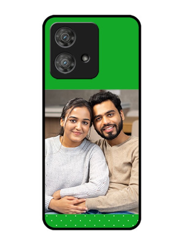 Custom Motorola Edge 40 Neo Custom Metal Phone CaseGreen Pattern Design