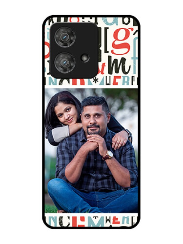 Custom Motorola Edge 40 Neo Custom Metal Phone CaseAlphabet Design