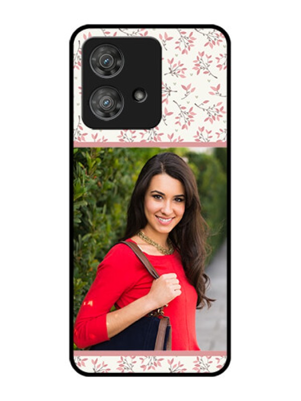 Custom Motorola Edge 40 Neo Custom Metal Phone CaseStunning Floral Design