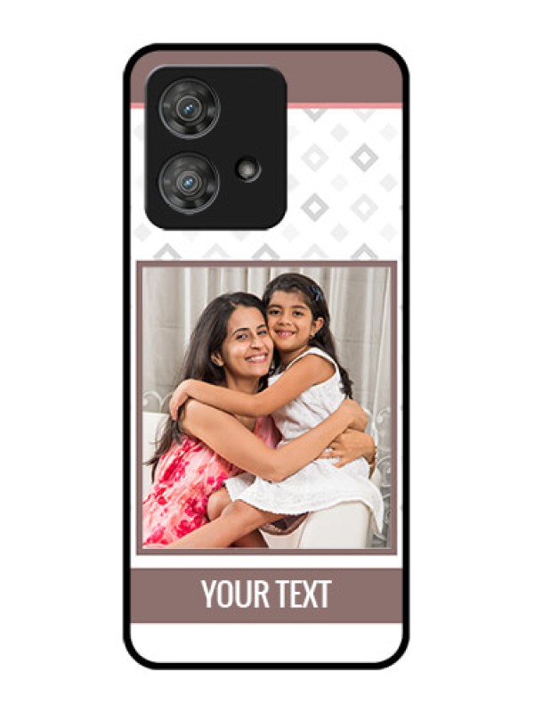 Custom Motorola Edge 40 Neo Custom Metal Phone CaseSimple Diamond Design