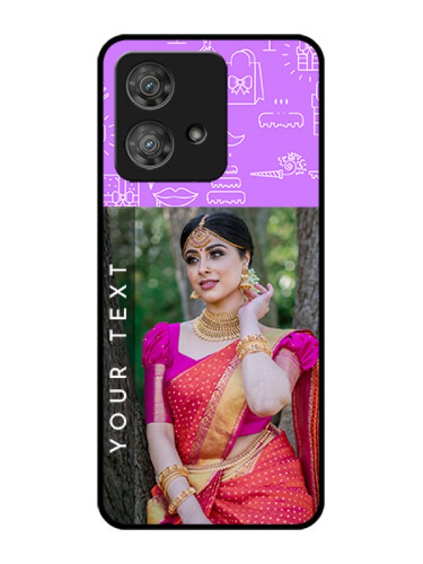 Custom Motorola Edge 40 Neo Custom Metal Phone CaseBirthday Icons Design