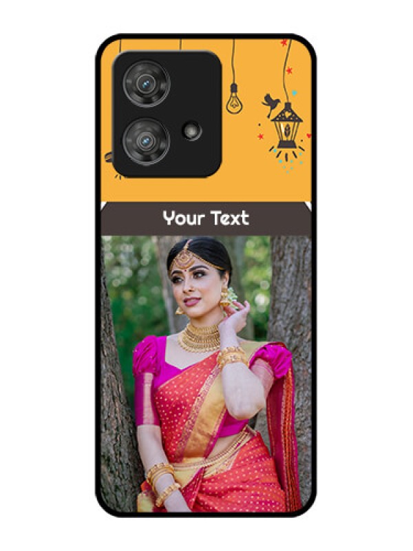 Custom Motorola Edge 40 Neo Custom Metal Phone CaseWith Family Picture And Icons