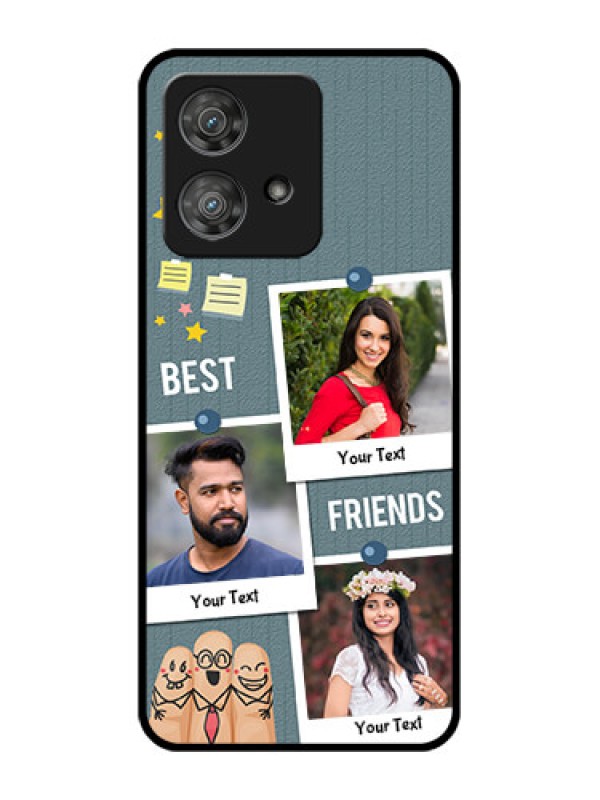 Custom Motorola Edge 40 Neo Custom Metal Phone CaseSticky Frames And Friendship Design