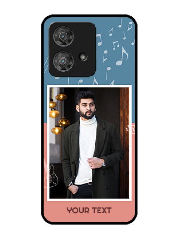 Custom Motorola Edge 40 Neo Custom Metal Phone CaseWith Color Musical Note Design