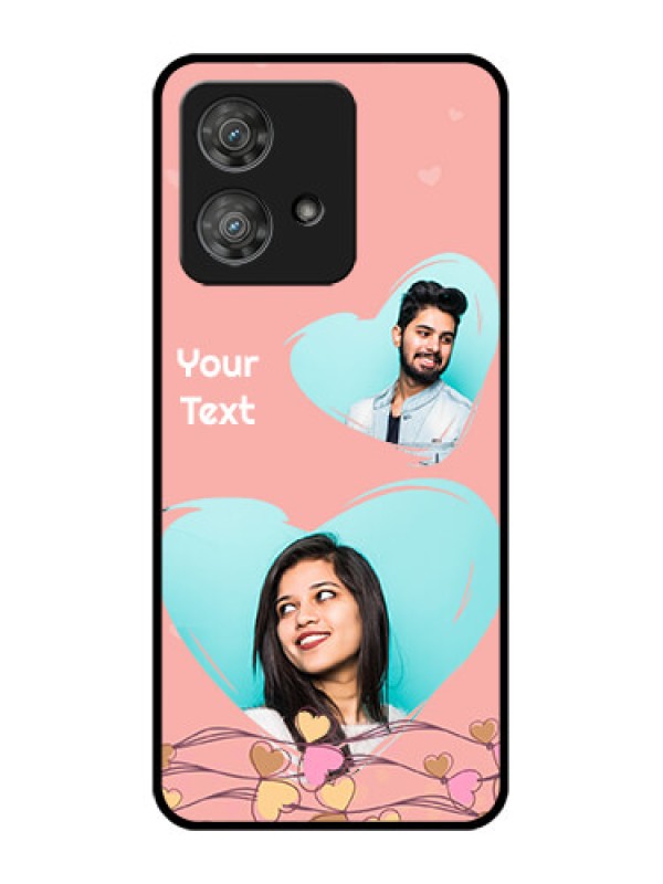 Custom Motorola Edge 40 Neo Custom Metal Phone CaseLove Doodle Design