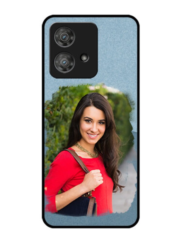 Custom Motorola Edge 40 Neo Custom Metal Phone CaseGrunge Line Art Design