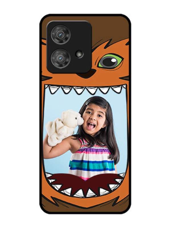 Custom Motorola Edge 40 Neo Custom Metal Phone CaseOwl Monster Back Case Design