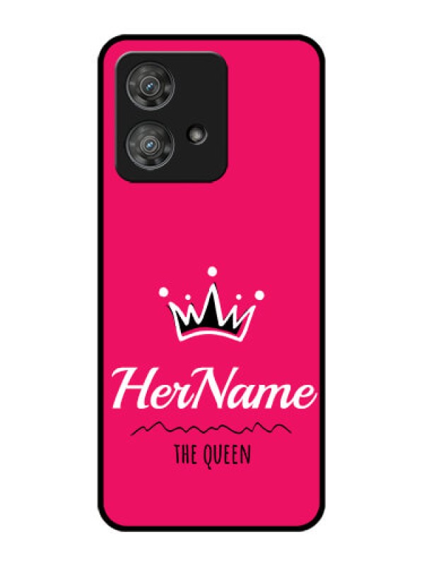 Custom Motorola Edge 40 Neo Custom Metal Phone CaseQueen With Name Design