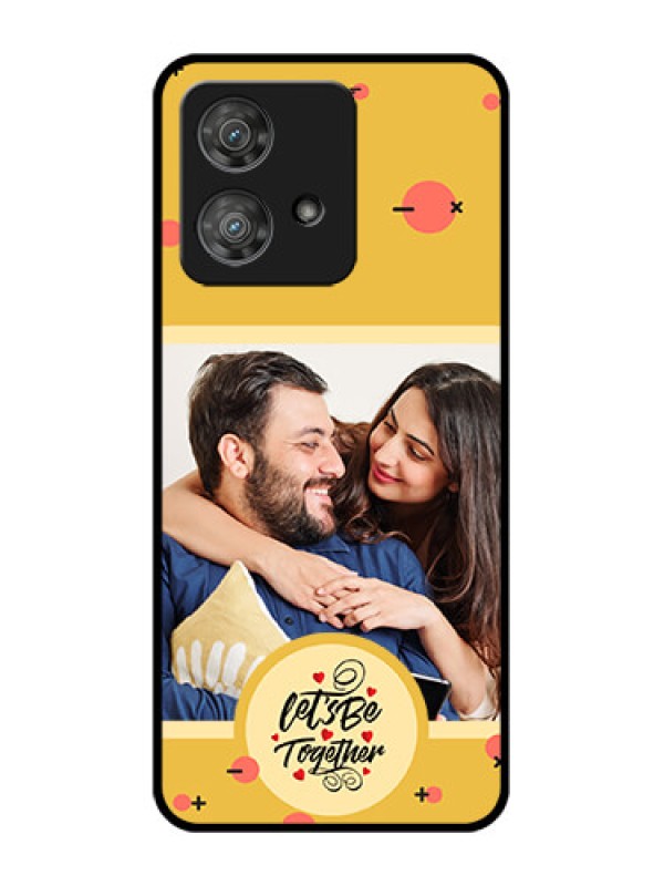 Custom Motorola Edge 40 Neo Custom Metal Phone CaseLets Be Together Design