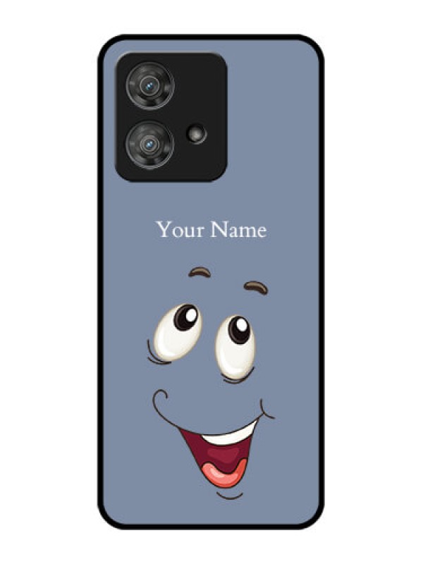 Custom Motorola Edge 40 Neo Custom Metal Phone CaseLaughing Cartoon Face Design