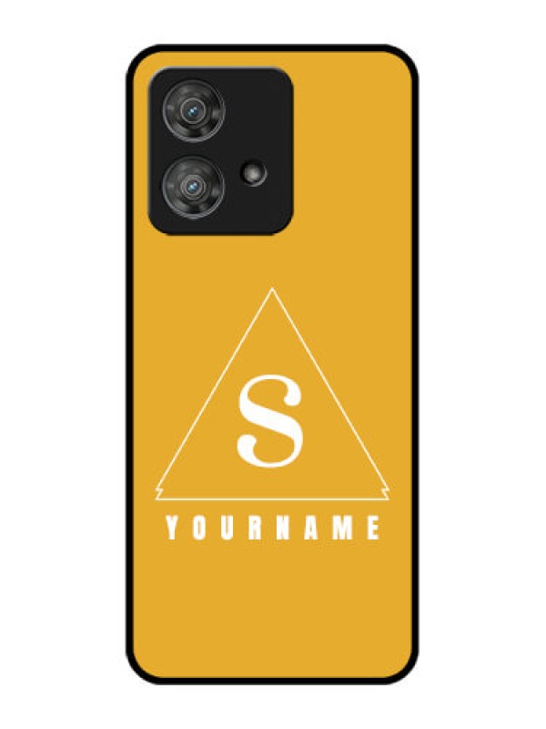 Custom Motorola Edge 40 Neo Custom Metal Phone CaseSimple Triangle Design