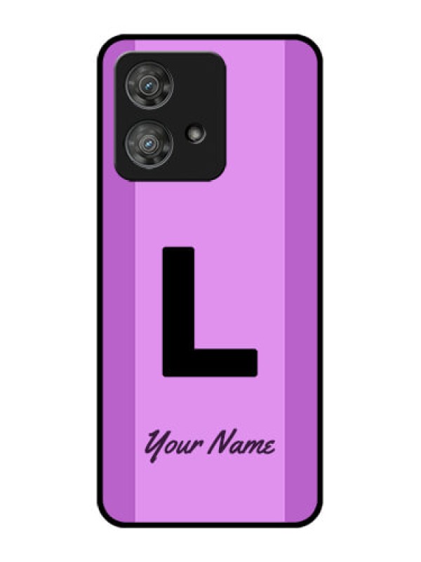 Custom Motorola Edge 40 Neo Custom Metal Phone CaseTricolor Custom Text Design