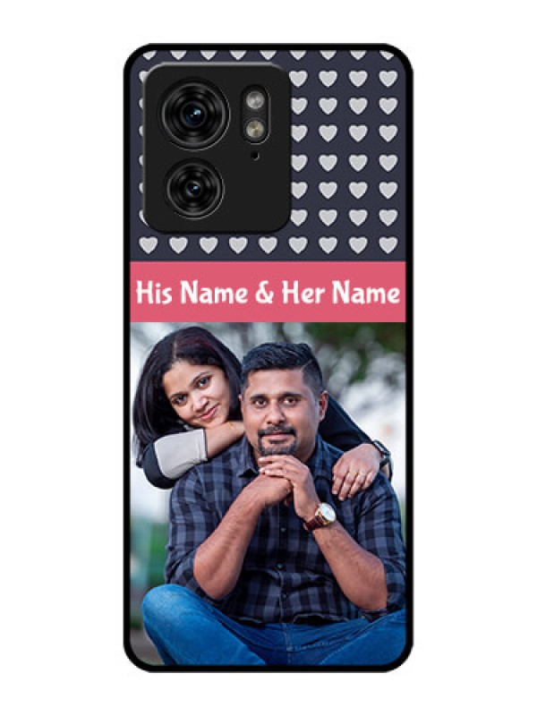 Custom Motorola Edge 40 Custom Metal Phone Case - Love Symbols Design