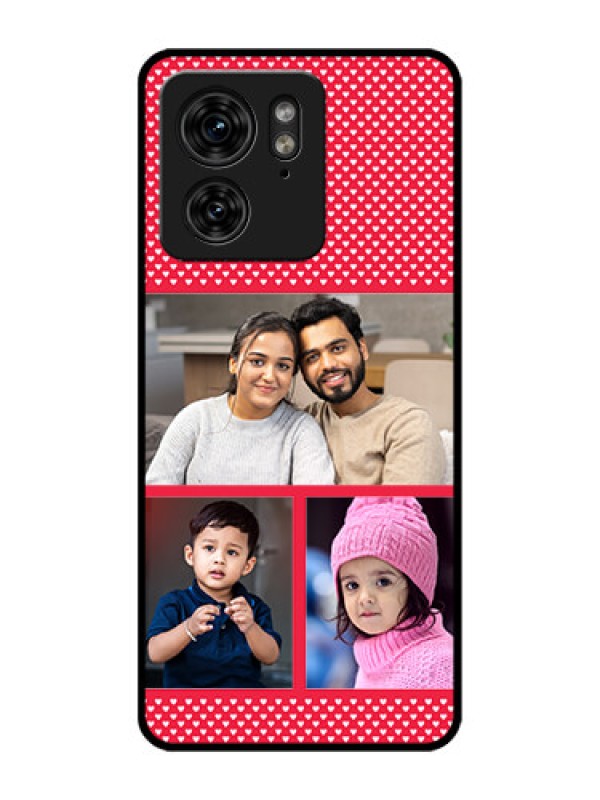 Custom Motorola Edge 40 Custom Metal Phone Case - Bulk Photo Upload Design