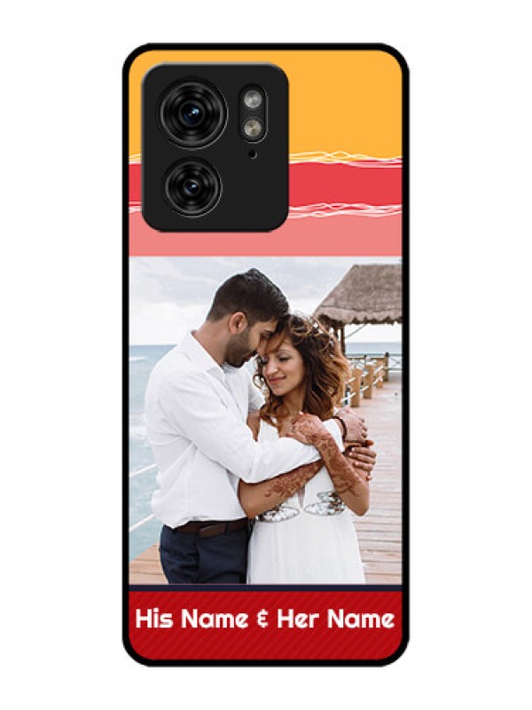 Custom Motorola Edge 40 Custom Metal Phone Case - Colorful Case Design