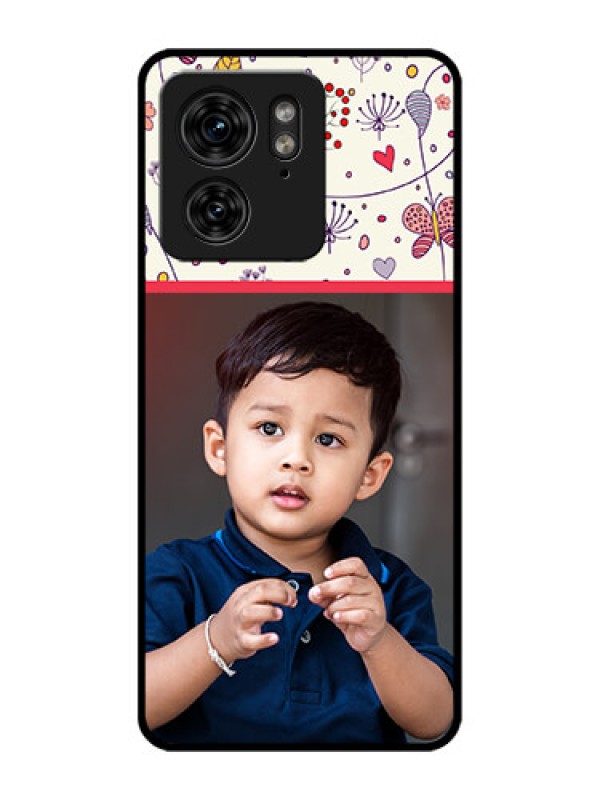 Custom Motorola Edge 40 Custom Metal Phone Case - Premium Floral Design