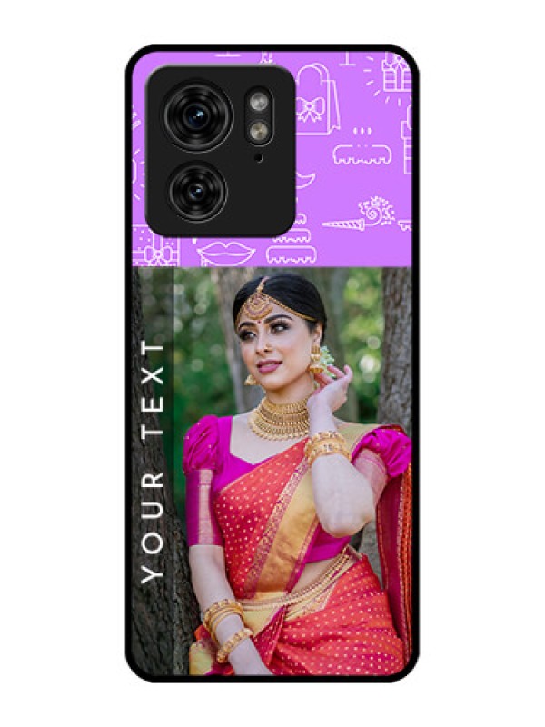 Custom Motorola Edge 40 Custom Metal Phone Case - Birthday Icons Design