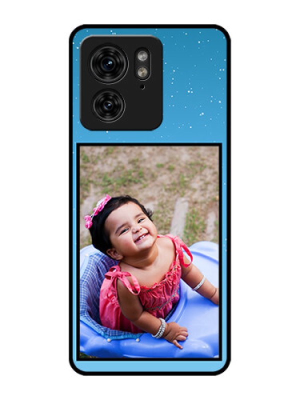 Custom Motorola Edge 40 Custom Metal Phone Case - Wave Pattern Colorful Design