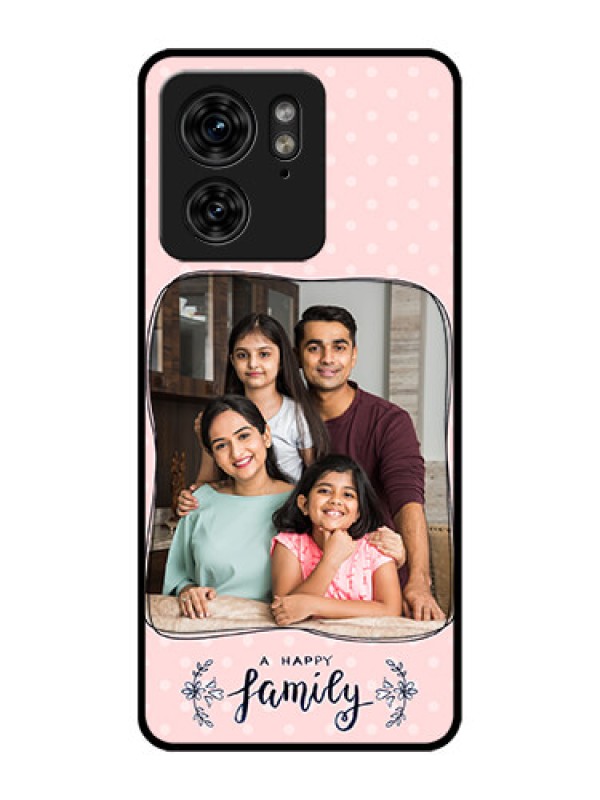 Custom Motorola Edge 40 Custom Metal Phone Case - Family With Dots Design