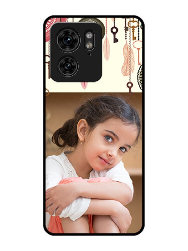 Custom Motorola Edge 40 Custom Metal Phone Case - Boho Style Design