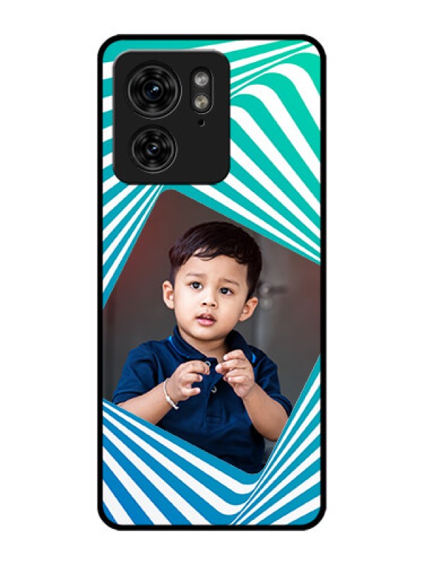 Custom Motorola Edge 40 Custom Metal Phone Case - Abstract Spiral Design