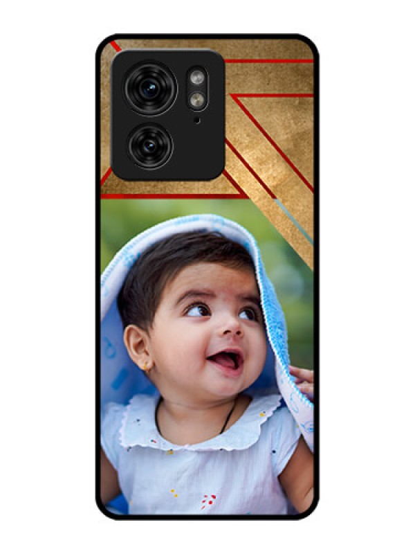 Custom Motorola Edge 40 Custom Metal Phone Case - Gradient Abstract Texture Design