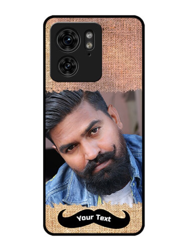 Custom Motorola Edge 40 Custom Metal Phone Case - With Texture Design