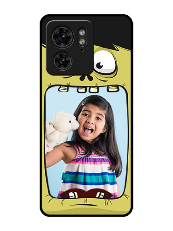 Custom Motorola Edge 40 Custom Metal Phone Case - Cartoon Monster Back Case Design