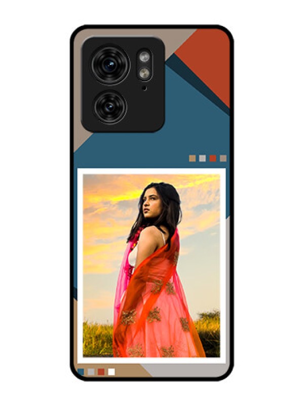 Custom Motorola Edge 40 Custom Metal Phone Case - Retro Color Pallet Design