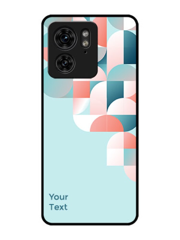 Custom Motorola Edge 40 Custom Metal Phone Case - Stylish Semi - Circle Pattern Design