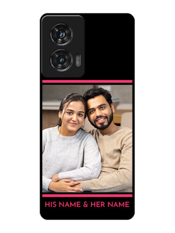 Custom Motorola Edge 50 Fusion Custom Metal Phone CaseWith Add Text Design