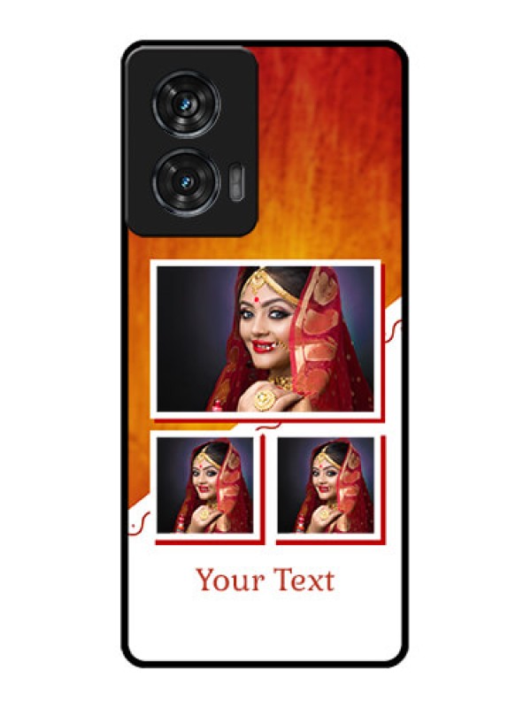 Custom Motorola Edge 50 Fusion Custom Metal Phone CaseWedding Memories Design