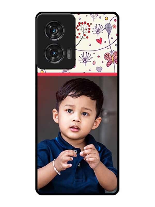 Custom Motorola Edge 50 Fusion Custom Metal Phone CasePremium Floral Design