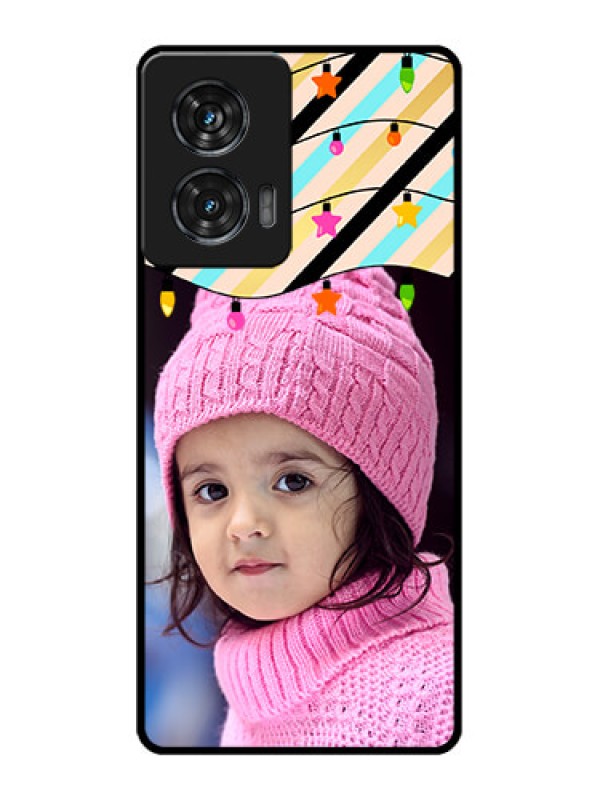 Custom Motorola Edge 50 Fusion Custom Metal Phone CaseLights Hanging Design