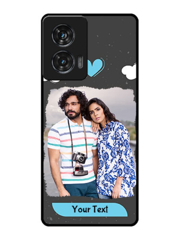 Custom Motorola Edge 50 Fusion Custom Metal Phone CaseSplashes With Love Doodles Design