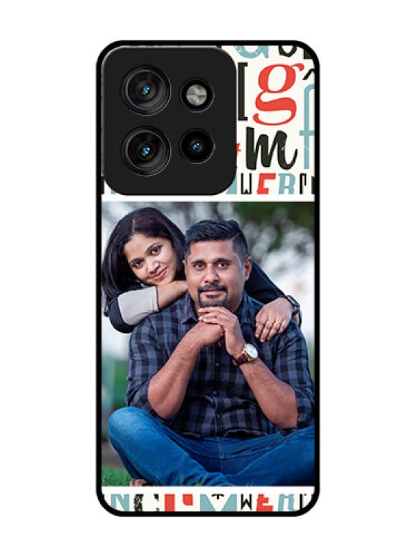 Custom Motorola Edge 50 Neo Custom Metal Phone Case - Alphabet Design