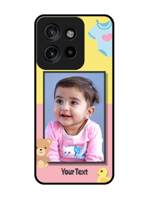 Custom Motorola Edge 50 Neo Custom Metal Phone Case - Kids 2 Color Design