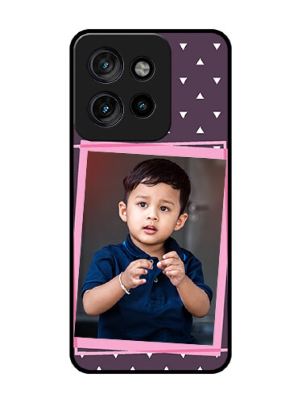 Custom Motorola Edge 50 Neo Custom Metal Phone Case - Triangle Pattern Dotted Design