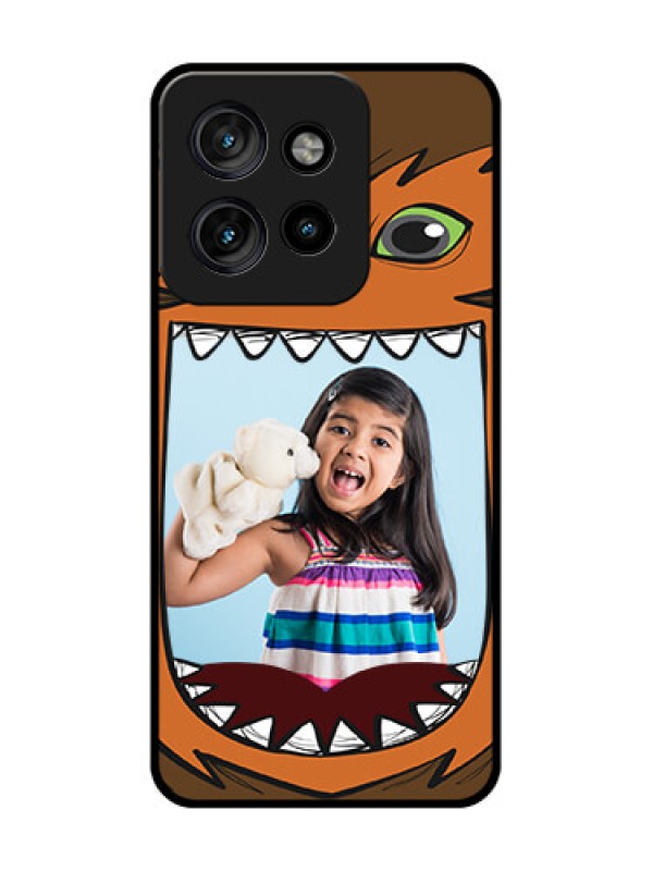 Custom Motorola Edge 50 Neo Custom Metal Phone Case - Owl Monster Back Case Design