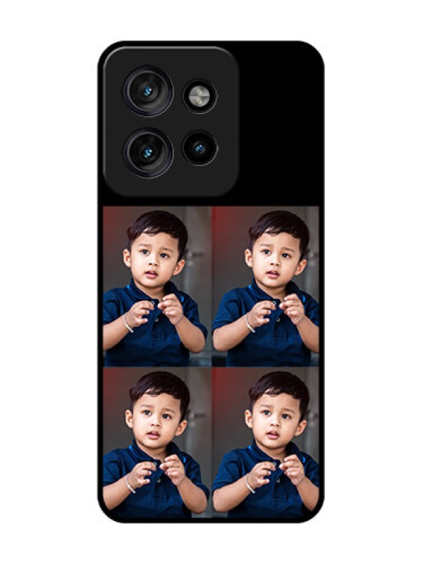 Custom Motorola Edge 50 Neo Custom Metal Phone Case - 4 Image Holder Design