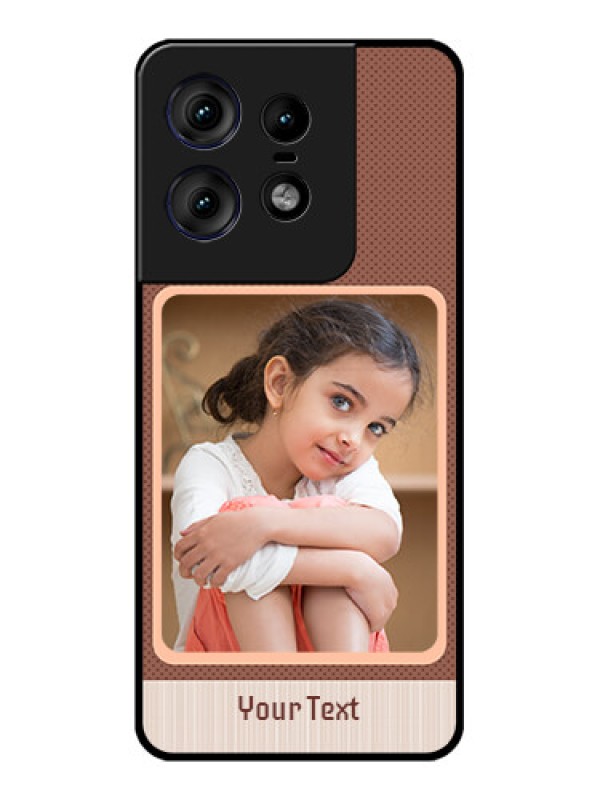 Custom Motorola Edge 50 Pro 5G Custom Metal Phone CaseSimple Pic Upload Design