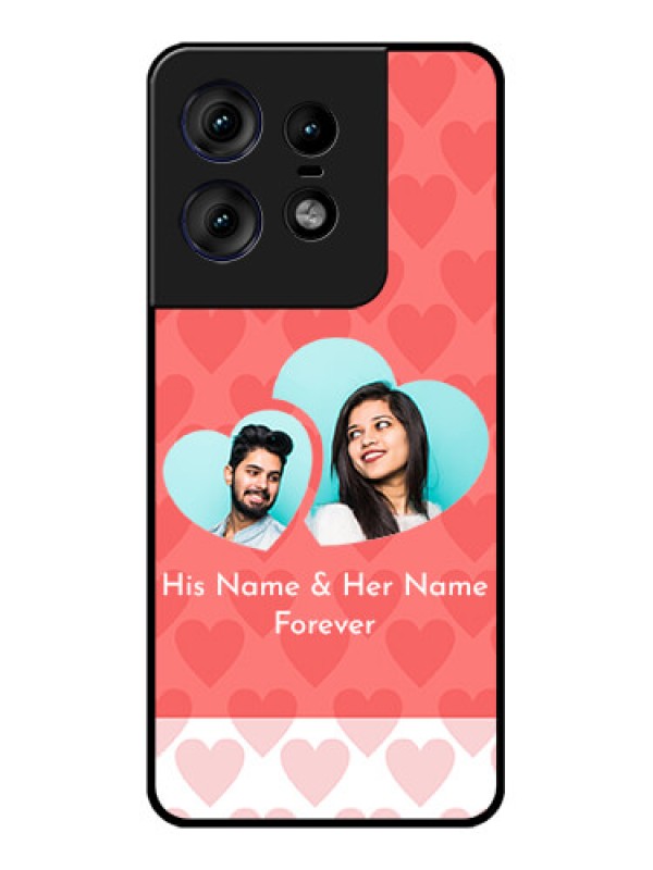 Custom Motorola Edge 50 Pro 5G Custom Metal Phone CaseCouple Pic Upload Design