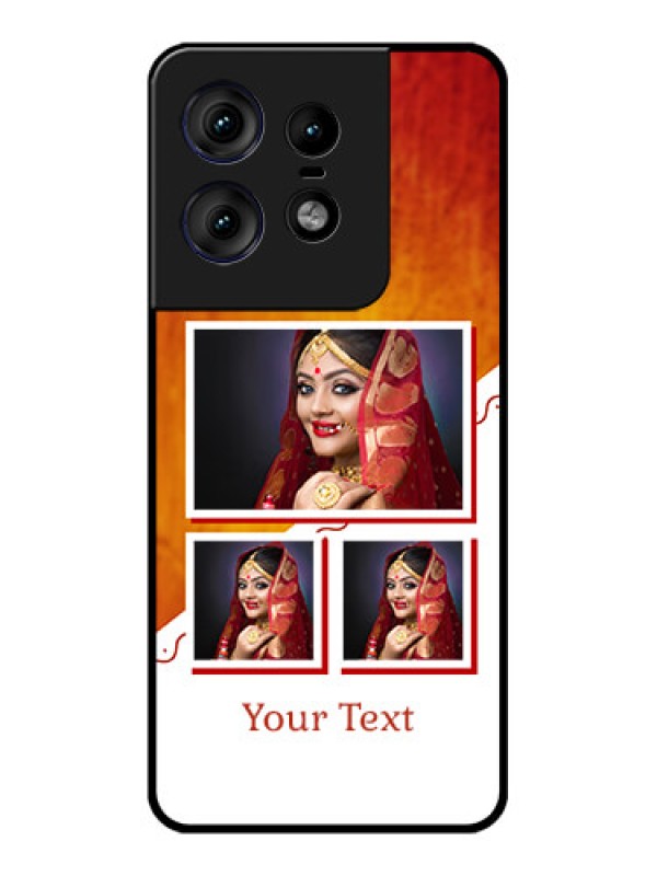 Custom Motorola Edge 50 Pro 5G Custom Metal Phone CaseWedding Memories Design