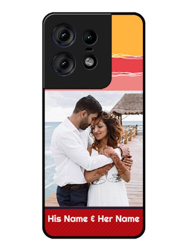 Custom Motorola Edge 50 Pro 5G Custom Metal Phone CaseColorful Case Design