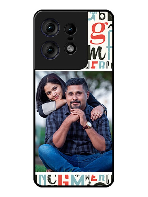 Custom Motorola Edge 50 Pro 5G Custom Metal Phone CaseAlphabet Design