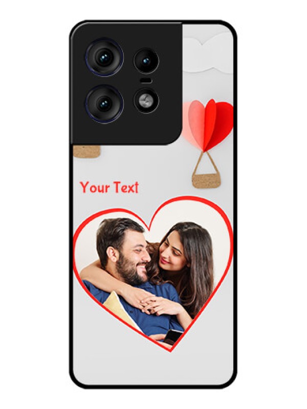 Custom Motorola Edge 50 Pro 5G Custom Metal Phone CaseParachute Love Design